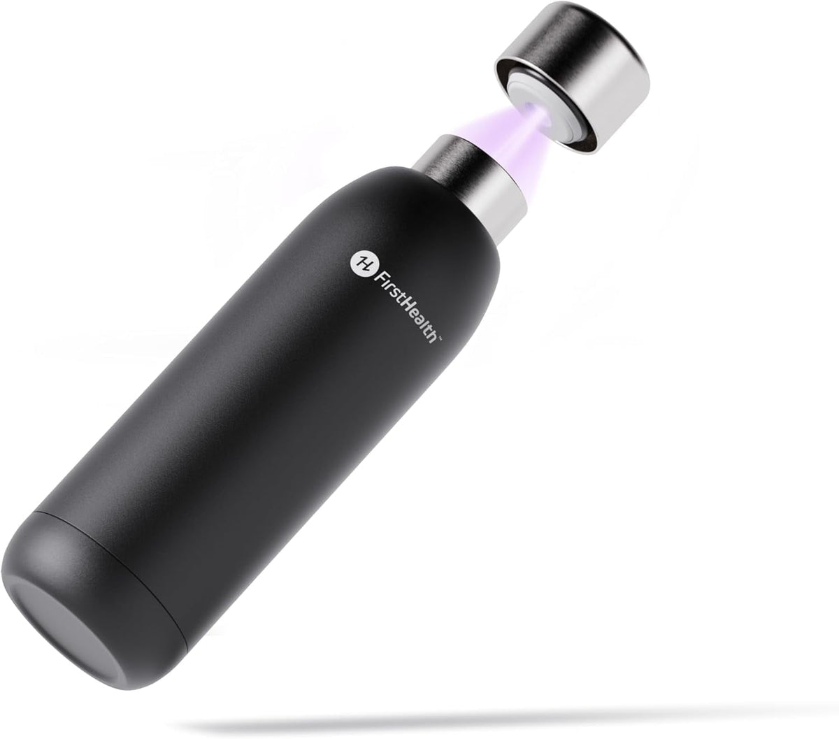 FIRSTHEALTH Self Cleaning Water Bottle, Rechargeable Stainless Steel Tumbler, 18 fl oz