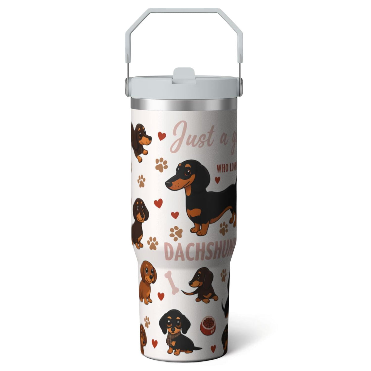 1pc Movie 30oz Tumbler with Straw & Handle - Insulated Stainless - Reusable Stainless Steel Cup