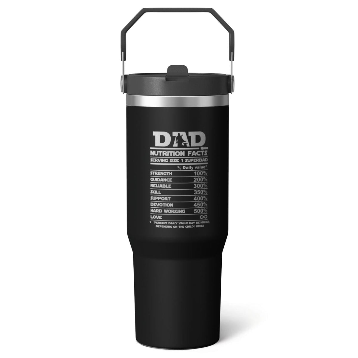 1pc pharmacist 30oz Tumbler with Straw & Handle - Insulated Stainless - Reusable Stainless Steel Cup