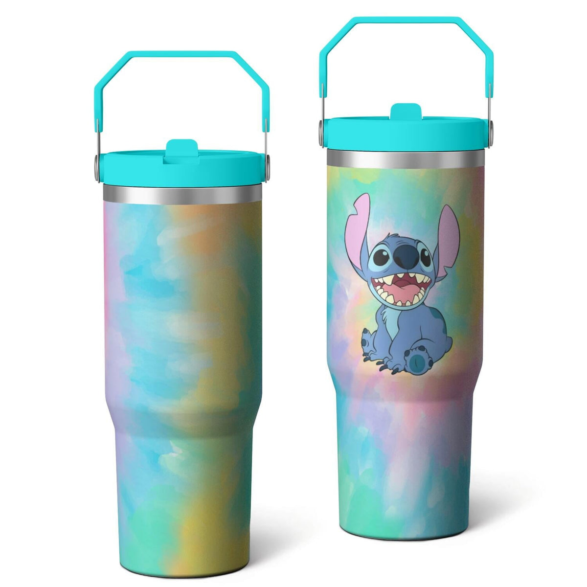 30oz Cartoon Movie Stainless Steel Tumbler with Lid and Straw,Spill Proof - Reusable Stainless Steel Cup