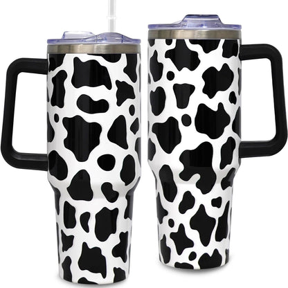 40oz Bee Tumbler With Handle Lid and Straw -Bee gifts - Reusable Stainless Steel Cup