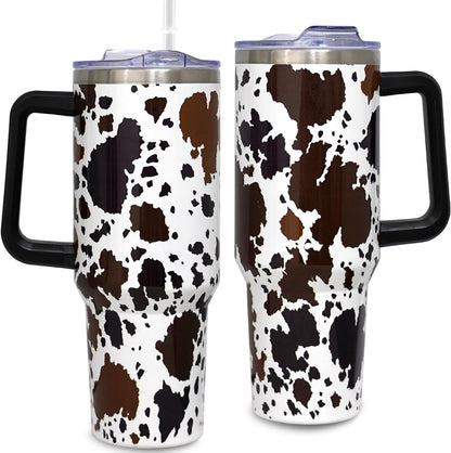 40oz Bee Tumbler With Handle Lid and Straw -Bee gifts - Reusable Stainless Steel Cup