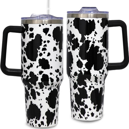 40oz Bee Tumbler With Handle Lid and Straw -Bee gifts - Reusable Stainless Steel Cup
