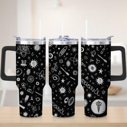 Black Space Science Stainless Steel Tumbler, 30oz