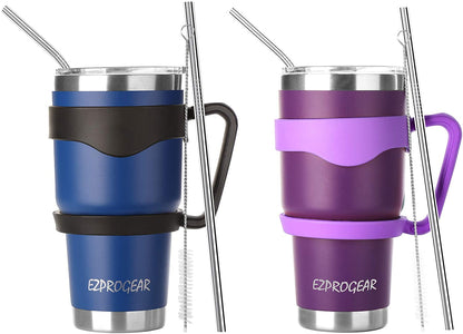 Ezprogear 30 oz 2 Pack Stainless Steel Tumbler Double Wall Travel - Insulated Travel Coffee Mug