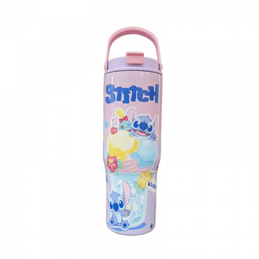 ZOOUSQII 30oz Cartoon Stitch Portable Thermos Cup - Stainless Steel Vacuum Insulated Thermal Mug, Coffee Tumbler for Sports, Outdoors, Car, or Office Use SDZ311-275