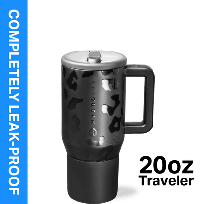 HydroJug Traveler 20 oz Water Bottle, Stainless Steel Insulated Tumbler - Leakproof Insulated Water Bottle