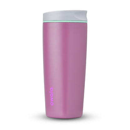 Owala SmoothSip Stainless Steel Coffee Tumbler, 20oz, Cotton Candy Sky - Insulated Travel Tumbler Cup