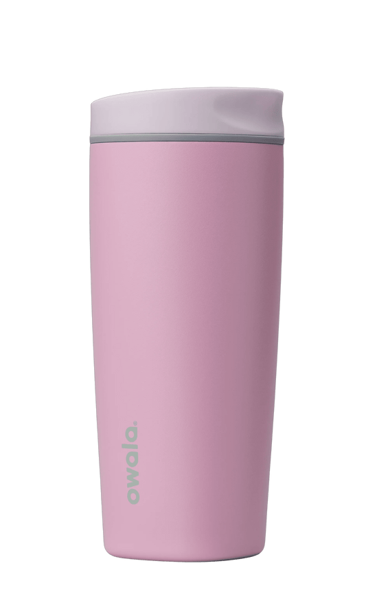 Owala SmoothSip Stainless Steel Coffee Tumbler, 20oz, Cotton Candy Sky