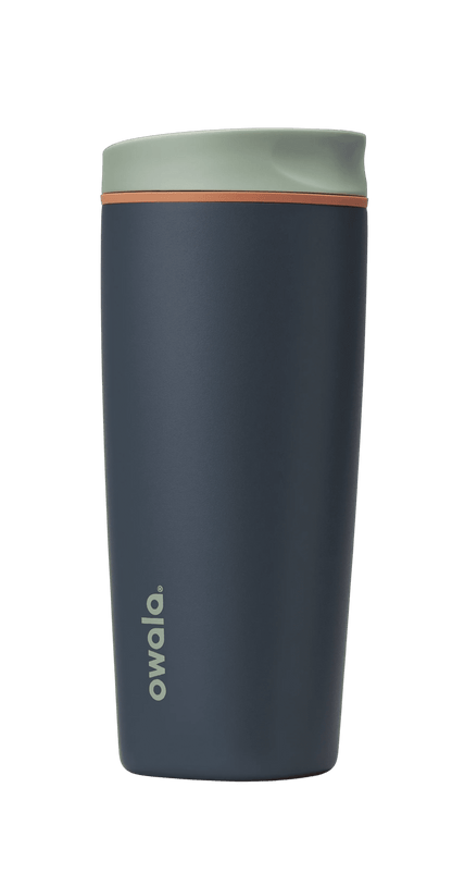 Owala SmoothSip Stainless Steel Coffee Tumbler, 20oz, Cotton Candy Sky - Insulated Travel Tumbler Cup