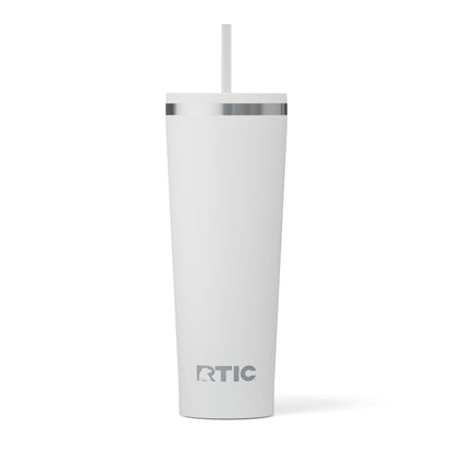 RTIC 28 oz Ceramic Lined Everyday Tumbler, Spill-Resistant Straw Lid, Plum - Insulated Travel Tumbler Cup
