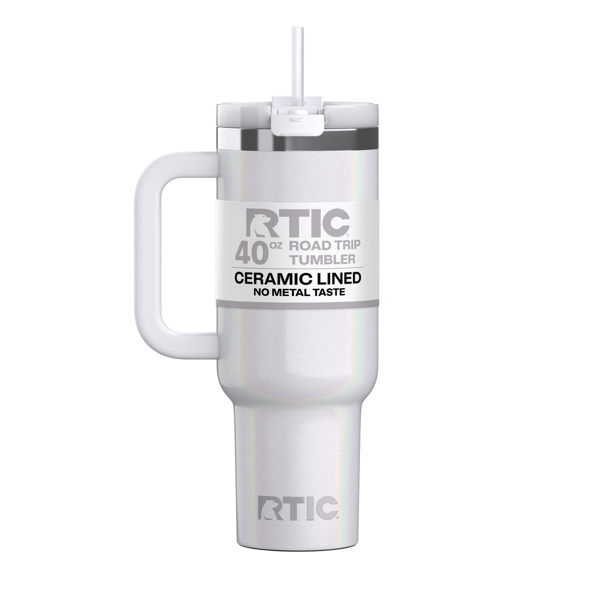 RTIC 40 oz Ceramic Lined Road Trip Tumbler with Handle - Insulated Travel Tumbler Cup