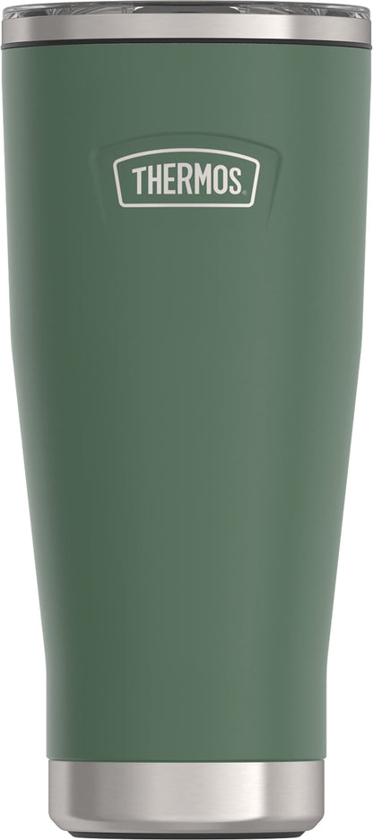 Thermos Stainless Steel Tumbler, w/ Slide Lock Lid, Graphite, 18 oz - Insulated Travel Tumbler Cup