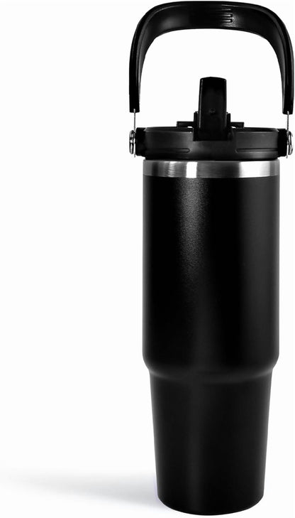WarmH 20 oz Tumbler with Handle,Insulated Tumbler with Lid and Flip - Insulated Travel Tumbler Cup