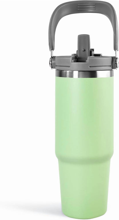 WarmH 20 oz Tumbler with Handle,Insulated Tumbler with Lid and Flip - Insulated Travel Tumbler Cup